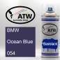 Preview: BMW, Ocean Blue, 054: 400ml Sprühdose, von ATW Autoteile West.